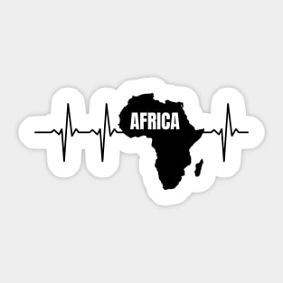 Africa Heartbeat, Africa, Continent Sticker